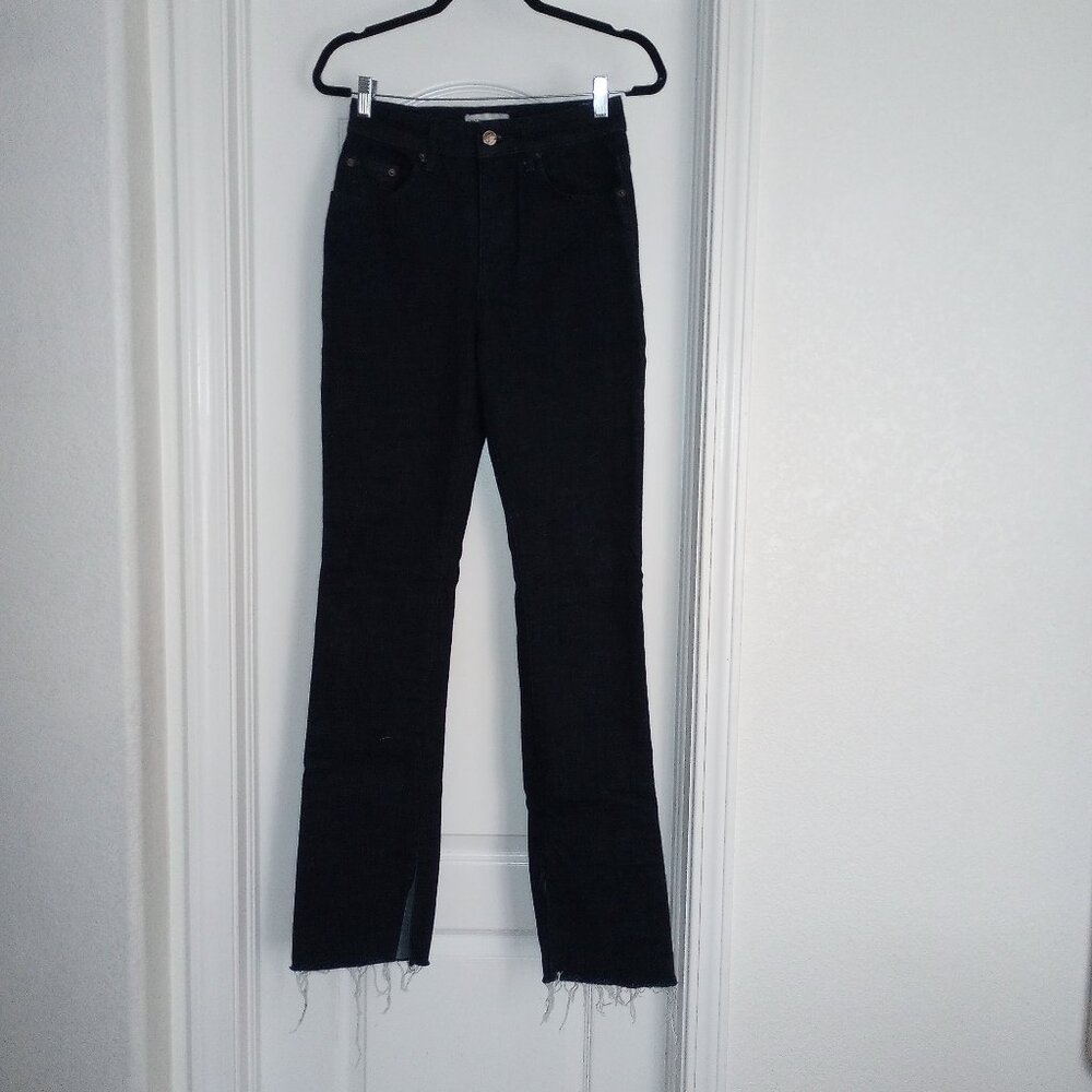 Zara The Olivia Side Slit Denim Jeans